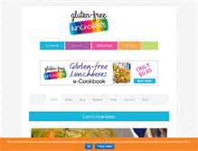 Tablet Screenshot of glutenfreelunchboxes.com